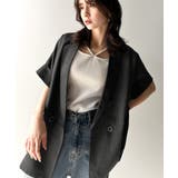 大人の抜け感を楽しむ。麻調シアードルマンショートスリーブジャケット | Classical Elf  | 詳細画像9 