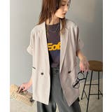 大人の抜け感を楽しむ。麻調シアードルマンショートスリーブジャケット | Classical Elf  | 詳細画像17 