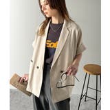 大人の抜け感を楽しむ。麻調シアードルマンショートスリーブジャケット | Classical Elf  | 詳細画像18 