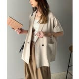 大人の抜け感を楽しむ。麻調シアードルマンショートスリーブジャケット | Classical Elf  | 詳細画像21 