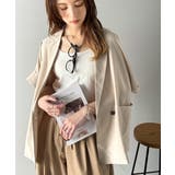 大人の抜け感を楽しむ。麻調シアードルマンショートスリーブジャケット | Classical Elf  | 詳細画像23 