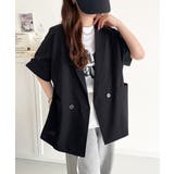 大人の抜け感を楽しむ。麻調シアードルマンショートスリーブジャケット | Classical Elf  | 詳細画像2 