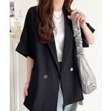 大人の抜け感を楽しむ。麻調シアードルマンショートスリーブジャケット | Classical Elf  | 詳細画像4 