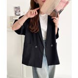 大人の抜け感を楽しむ。麻調シアードルマンショートスリーブジャケット | Classical Elf  | 詳細画像5 