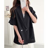 大人の抜け感を楽しむ。麻調シアードルマンショートスリーブジャケット | Classical Elf  | 詳細画像6 