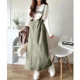 ツヤ感と品格を纏う、大人女性のミリタリースタイル。サスペンダーミリタリースカート | Classical Elf  | 詳細画像40 