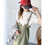 ツヤ感と品格を纏う、大人女性のミリタリースタイル。サスペンダーミリタリースカート | Classical Elf  | 詳細画像46 