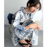 浴衣２点セット。クラシカルモダンな滝流れ浴衣（滝流れ浴衣・帯） | Classical Elf  | 詳細画像10 