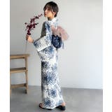 浴衣２点セット。クラシカルモダンな滝流れ浴衣（滝流れ浴衣・帯） | Classical Elf  | 詳細画像14 