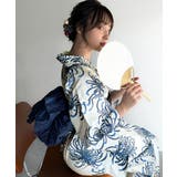 浴衣２点セット。クラシカルモダンな滝流れ浴衣（滝流れ浴衣・帯） | Classical Elf  | 詳細画像21 