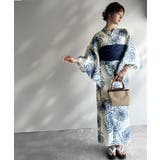 浴衣２点セット。クラシカルモダンな滝流れ浴衣（滝流れ浴衣・帯） | Classical Elf  | 詳細画像23 