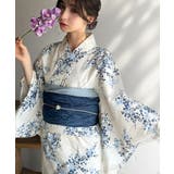 浴衣２点セット。クラシカルモダンな滝流れ浴衣（滝流れ浴衣・帯） | Classical Elf  | 詳細画像50 