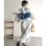 浴衣２点セット。クラシカルモダンな滝流れ浴衣（滝流れ浴衣・帯） | Classical Elf  | 詳細画像56 