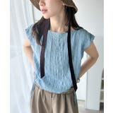 ポコポコ質感が涼しげ、夏の相棒トップス。ボートネックノースリーブサイドドロストリ… | Classical Elf | 詳細画像45