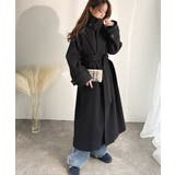 360度上品魅せ。衿2way比翼スタンドウール調ステンカラーコート(ロング丈) | Classical Elf | 詳細画像13