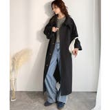 360度上品魅せ。衿2way比翼スタンドウール調ステンカラーコート(ロング丈) | Classical Elf | 詳細画像14