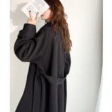 360度上品魅せ。衿2way比翼スタンドウール調ステンカラーコート(ロング丈) | Classical Elf | 詳細画像22