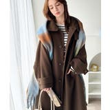 360度上品魅せ。衿2way比翼スタンドウール調ステンカラーコート(ロング丈) | Classical Elf | 詳細画像24