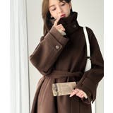 360度上品魅せ。衿2way比翼スタンドウール調ステンカラーコート(ロング丈) | Classical Elf | 詳細画像25