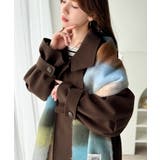 360度上品魅せ。衿2way比翼スタンドウール調ステンカラーコート(ロング丈) | Classical Elf | 詳細画像33