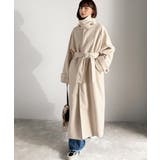 360度上品魅せ。衿2way比翼スタンドウール調ステンカラーコート(ロング丈) | Classical Elf | 詳細画像5