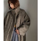 ベーシックとトレンドを両立。MIXシャギー比翼スタンドネックミドル丈コクーンスリ… | Classical Elf  | 詳細画像11 