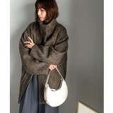 ベーシックとトレンドを両立。MIXシャギー比翼スタンドネックミドル丈コクーンスリ… | Classical Elf  | 詳細画像16 