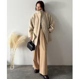 ベーシックとトレンドを両立。MIXシャギー比翼スタンドネックミドル丈コクーンスリ… | Classical Elf  | 詳細画像25 