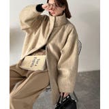 ベーシックとトレンドを両立。MIXシャギー比翼スタンドネックミドル丈コクーンスリ… | Classical Elf  | 詳細画像26 