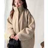 ベーシックとトレンドを両立。MIXシャギー比翼スタンドネックミドル丈コクーンスリ… | Classical Elf  | 詳細画像29 