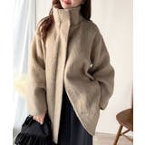 ベーシックとトレンドを両立。MIXシャギー比翼スタンドネックミドル丈コクーンスリ… | Classical Elf  | 詳細画像31 