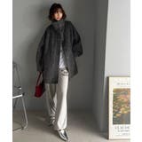 ベーシックとトレンドを両立。MIXシャギー比翼スタンドネックミドル丈コクーンスリ… | Classical Elf  | 詳細画像6 