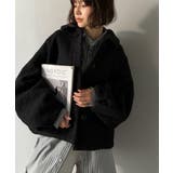 ボリューム感と抜け感の絶妙バランス。コクーン襟付きボアコート | Classical Elf  | 詳細画像18 