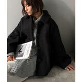 ボリューム感と抜け感の絶妙バランス。コクーン襟付きボアコート | Classical Elf  | 詳細画像19 