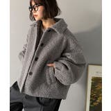 ボリューム感と抜け感の絶妙バランス。コクーン襟付きボアコート | Classical Elf  | 詳細画像22 