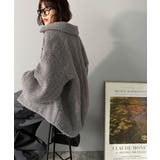 ボリューム感と抜け感の絶妙バランス。コクーン襟付きボアコート | Classical Elf  | 詳細画像26 