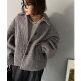 ボリューム感と抜け感の絶妙バランス。コクーン襟付きボアコート | Classical Elf  | 詳細画像27 