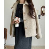 ボリューム感と抜け感の絶妙バランス。コクーン襟付きボアコート | Classical Elf  | 詳細画像3 