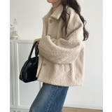 ボリューム感と抜け感の絶妙バランス。コクーン襟付きボアコート | Classical Elf  | 詳細画像5 