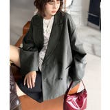 きちんと見えるのに、かたくない。袖タックダブルボタンテーラードジャケット（長袖） | Classical Elf  | 詳細画像8 