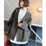 きちんと見えるのに、かたくない。袖タックダブルボタンテーラードジャケット（長袖） | Classical Elf  | 詳細画像13 