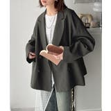 きちんと見えるのに、かたくない。袖タックダブルボタンテーラードジャケット（長袖） | Classical Elf  | 詳細画像19 