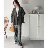 きちんと見えるのに、かたくない。袖タックダブルボタンテーラードジャケット（長袖） | Classical Elf  | 詳細画像21 