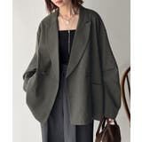 きちんと見えるのに、かたくない。袖タックダブルボタンテーラードジャケット（長袖） | Classical Elf  | 詳細画像22 