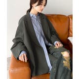 きちんと見えるのに、かたくない。袖タックダブルボタンテーラードジャケット（長袖） | Classical Elf  | 詳細画像28 