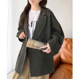 きちんと見えるのに、かたくない。袖タックダブルボタンテーラードジャケット（長袖） | Classical Elf  | 詳細画像30 