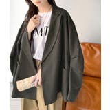 きちんと見えるのに、かたくない。袖タックダブルボタンテーラードジャケット（長袖） | Classical Elf  | 詳細画像32 