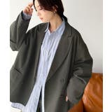 きちんと見えるのに、かたくない。袖タックダブルボタンテーラードジャケット（長袖） | Classical Elf  | 詳細画像33 