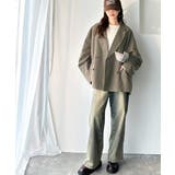 きちんと見えるのに、かたくない。袖タックダブルボタンテーラードジャケット（長袖） | Classical Elf  | 詳細画像42 