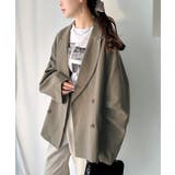 きちんと見えるのに、かたくない。袖タックダブルボタンテーラードジャケット（長袖） | Classical Elf  | 詳細画像45 